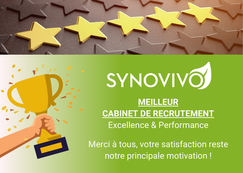 SYNOVIVO & MANAGERIA élus meilleurs cabinets de recrutement 2024