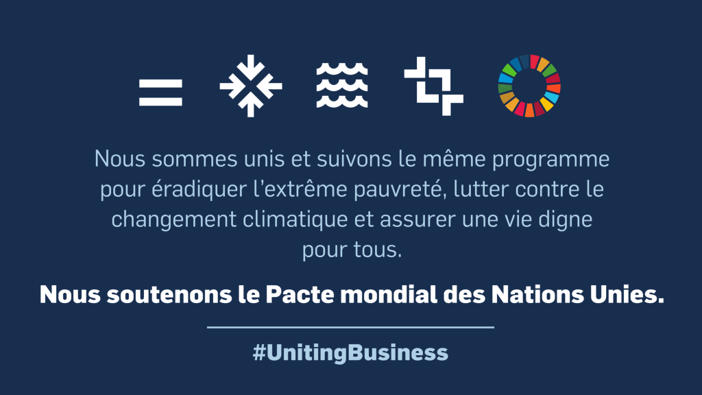STRATEGIE RSE : ENGAGEMENT DANS LA DEMARCHE GLOBAL COMPACT DES NATIONS UNIES